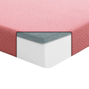 MT-PG07PKT 7" Pink Twin Gel-Infused Memory Foam Mattress and Pillow Set - MT-PG07PKT