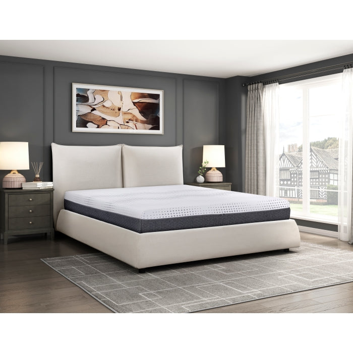 MT-UNH12CK 12" California King Green Tea Gel-Infused Memory Foam Hybrid Mattress - MT-UNH12CK