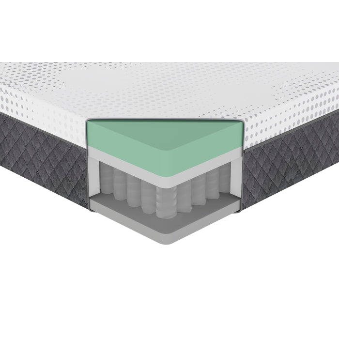 MT-UNH12EK 12" Eastern King Green Tea Gel-Infused Memory Foam Hybrid Mattress - MT-UNH12EK