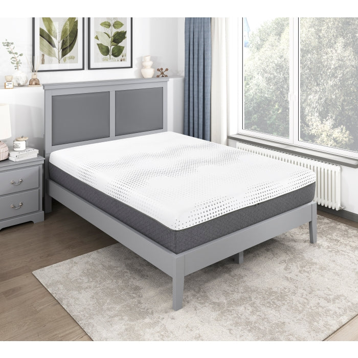 MT-UNH12Q 12" Queen Green Tea Gel-Infused Memory Foam Hybrid Mattress - MT-UNH12Q