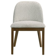 Mueller Upholstered Dining Side Chair Brown and Beige (Set of 2) - 193582