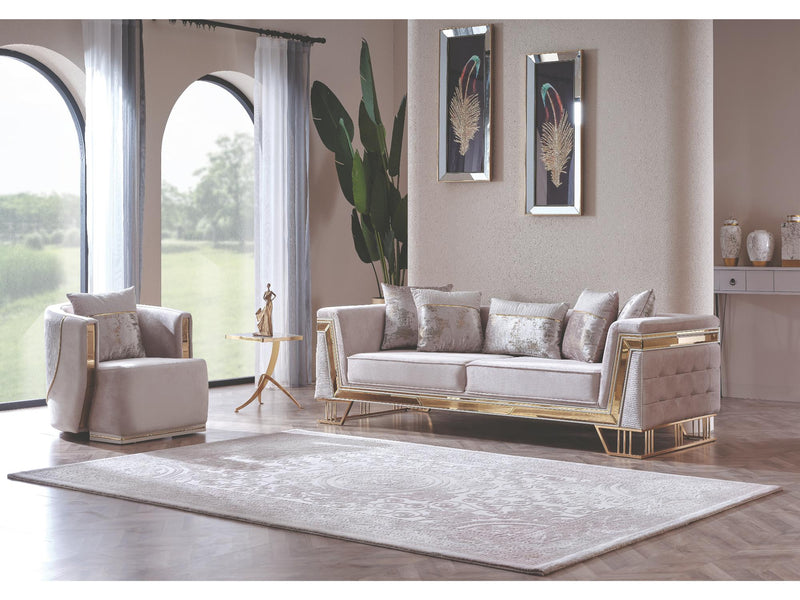 Munich Chair Cream in Cream - 101-MUN-TRK276-1