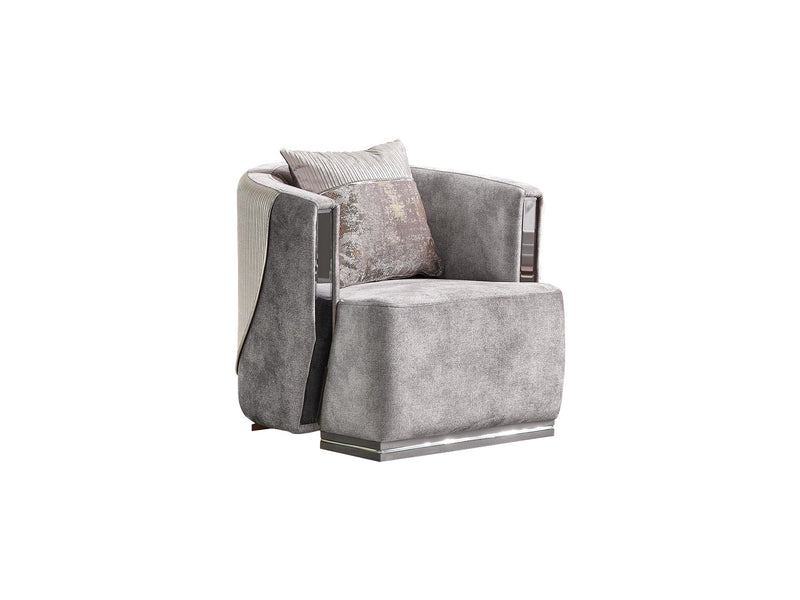 Munich Chair Grey in Grey - 101-MUN-TRK375-B