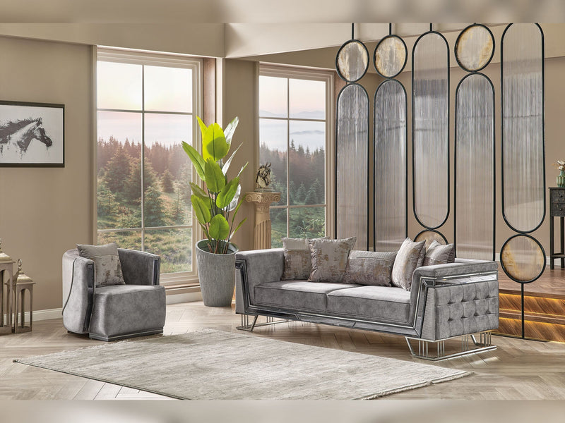 Munich Chair Grey in Grey - 101-MUN-TRK375-B