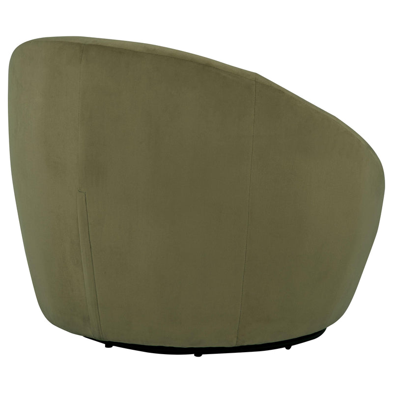 Myernick Velvet Upholstered Swivel Accent Chair Olive - 903229