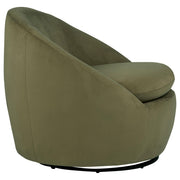 Myernick Velvet Upholstered Swivel Accent Chair Olive - 903229