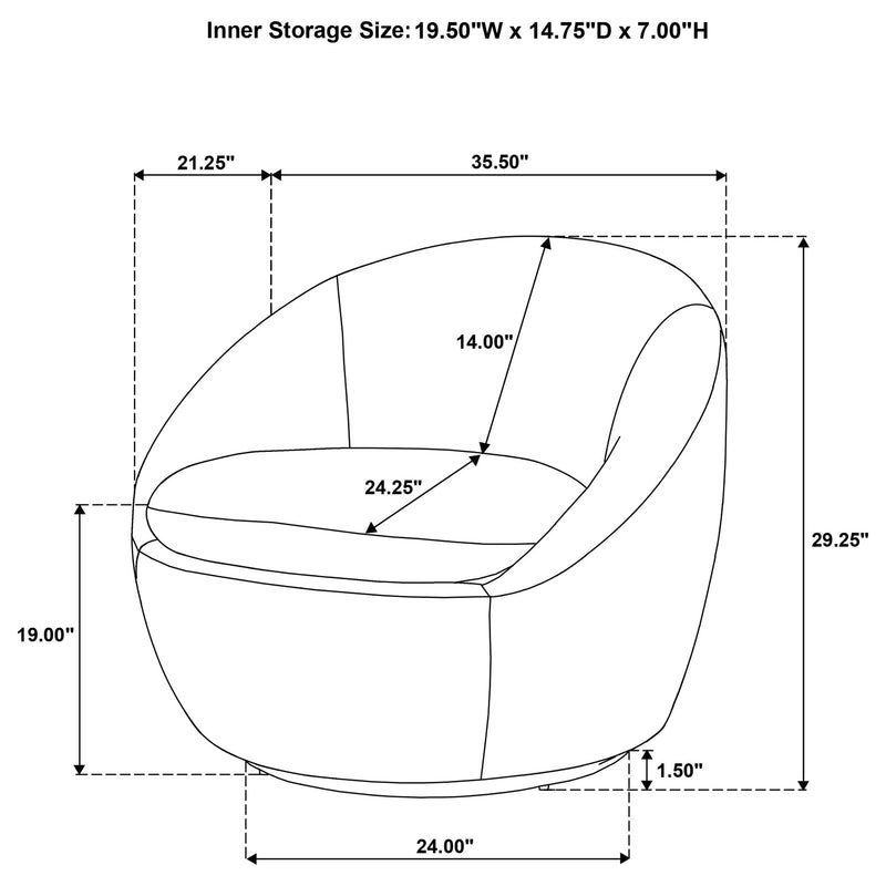 Myernick Velvet Upholstered Swivel Accent Chair Olive - 903229