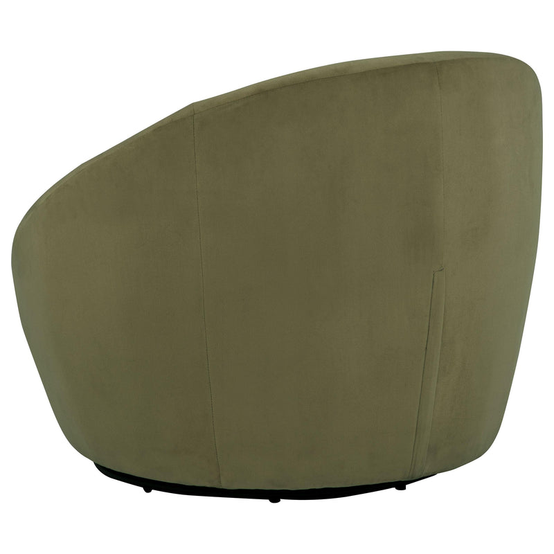 Myernick Velvet Upholstered Swivel Accent Chair Olive - 903229