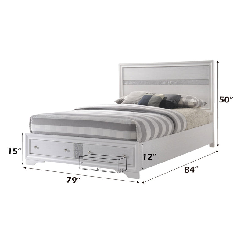 Naima EK Bed W/Storage - 25767EK