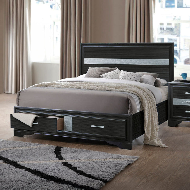 Naima EK Bed W/Storage - 25897EK