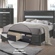 Naima Queen Bed W/Storage - 25900Q