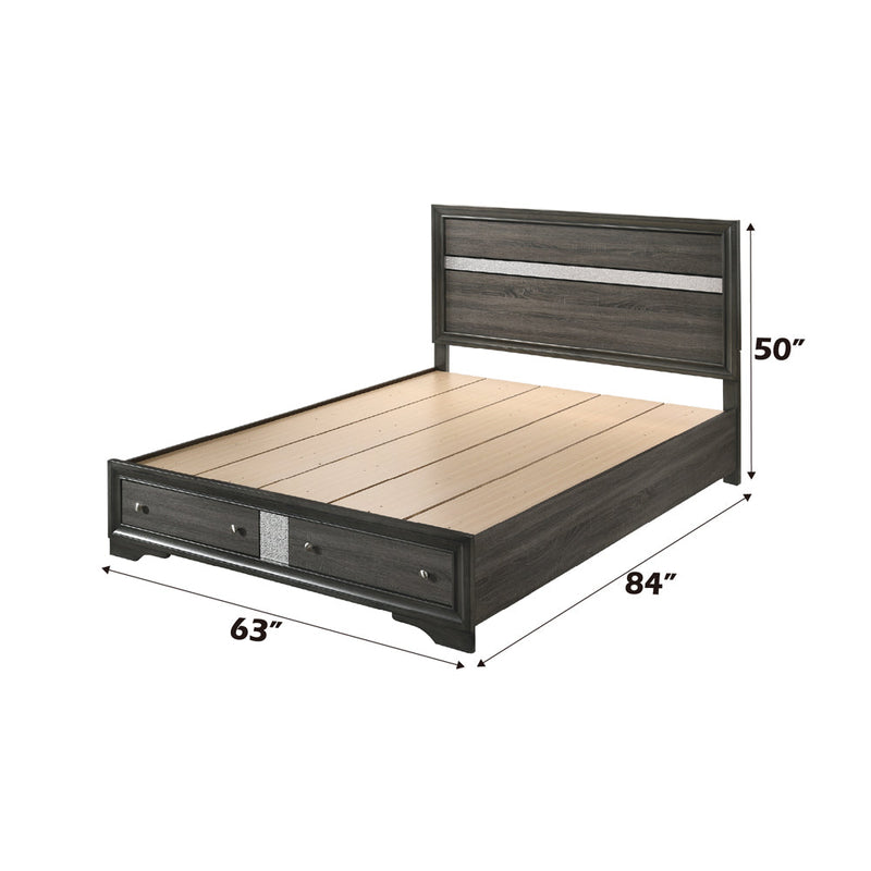 Naima Queen Bed W/Storage - 25970Q