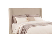 Nala Eastern King Fabric Upholstered Platform Bed Tan - 315978KE