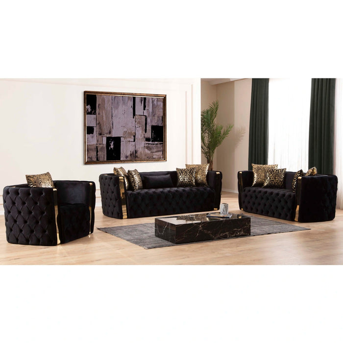 Naomi Tufted Velvet Accent Chair
