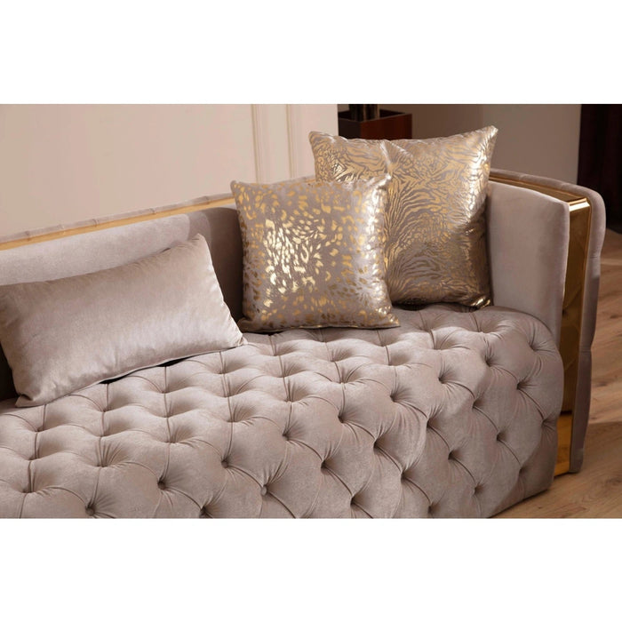 Naomi Living Room Set In Tufted Velvet