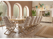 Napoli Dining Chair - Gold X Leg - 115-PIE-NESTA13-DC