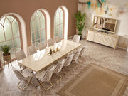 Napoli Diningroom (Consol With Mirror & Dining Table & 6 Dining Chair) - 115-NAP-SET