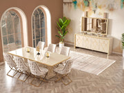 Napoli Diningroom (Consol With Mirror & Dining Table & Dining Chair) - For 10 People - 115-NAP-10-SET-1