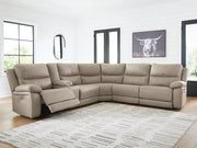 Narwhal Place Pebble 6-Piece Reclining Sectional with Storage Console - PC99201S36