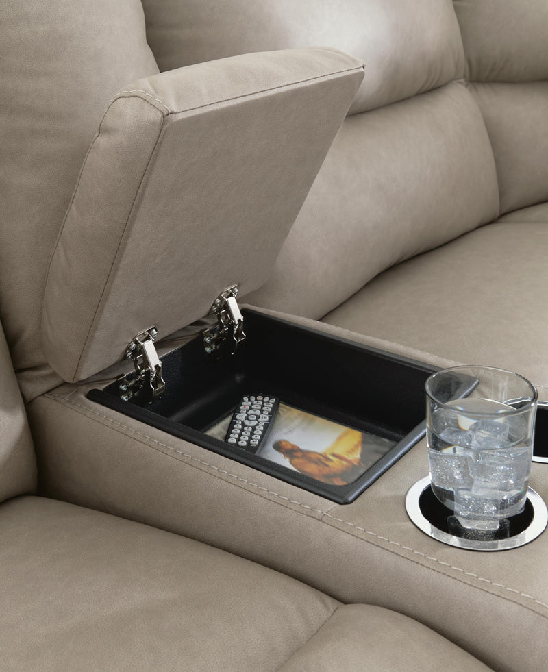 Narwhal Place Pebble 6-Piece Reclining Sectional with Storage Console - PC99201S36