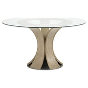 Naser 5-piece 48-inch Round Dining Table Set Beige and Light Oak - 115480LTO-S5