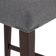 Naser 5-piece 48-inch Round Dining Table Set Grey and Dark Walnut - 115480DWA-S5