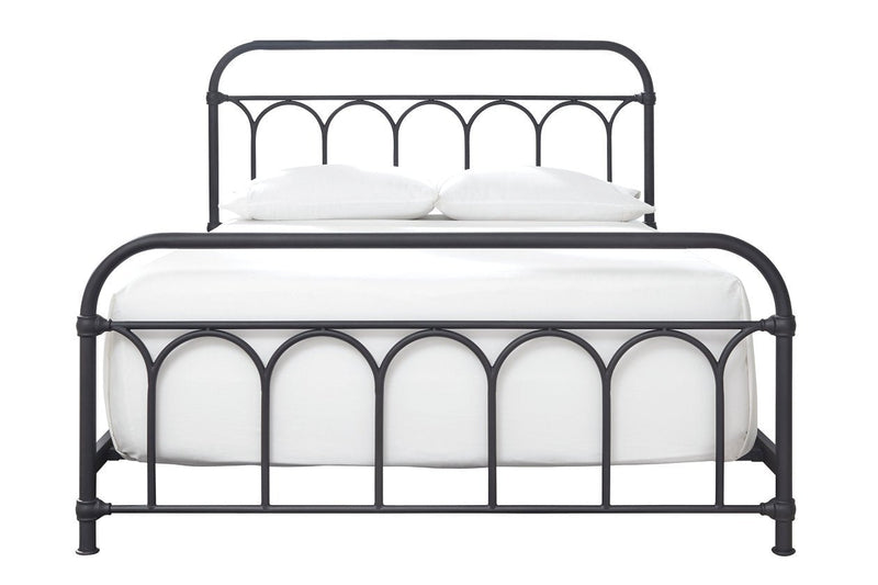 Nashburg Black Queen Metal Bed - DMV FurnitureQueen Bed