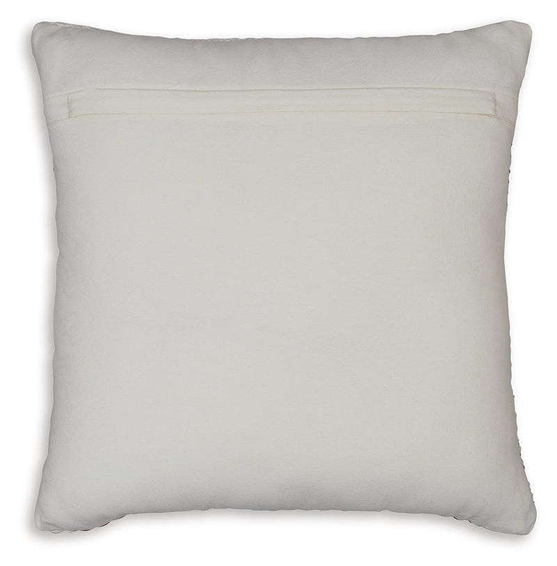 Nashlin White/Rust Pillow - A1001038P