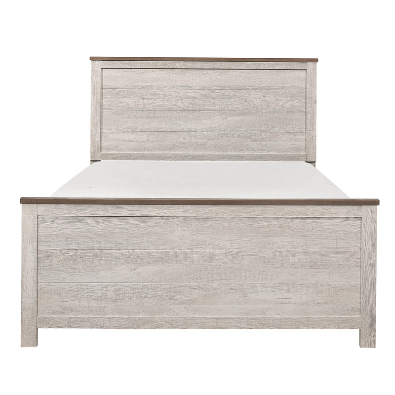 Nashville Antique White/Brown Panel Bedroom Set - DMV FurnitureBedroom Set
