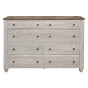 Nashville Antique White/Brown Panel Bedroom Set - DMV FurnitureBedroom Set