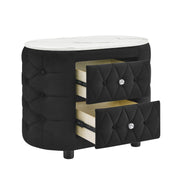 Natalia Black Upholstered Bedroom Set with TV Lift - DMV FurnitureBedroom Set