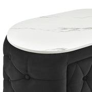 Natalia Black Upholstered Bedroom Set with TV Lift - DMV FurnitureBedroom Set