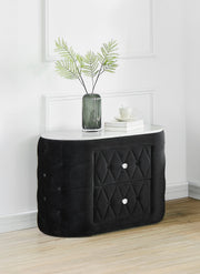 Natalia Black Upholstered Bedroom Set with TV Lift - DMV FurnitureBedroom Set