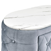 Natalia Gray Upholstered Bedroom Set with TV Lift - DMV FurnitureBedroom Set