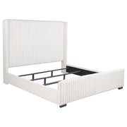 Natasha 65-inch Upholstered California King Bed Cream - 306051KW