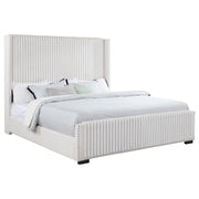 Natasha 65-inch Upholstered California King Bed Cream - 306051KW