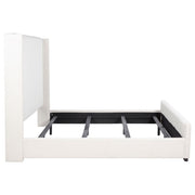 Natasha 65-inch Upholstered California King Bed Cream - 306051KW