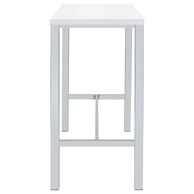 Natividad 5-piece Pub Height Bar Table Set White High Gloss - 182525