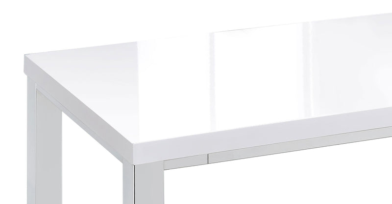 Natividad 5-piece Pub Height Bar Table Set White High Gloss - 182525