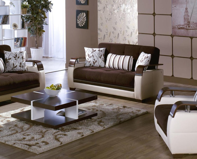 Natural Love Seat (Colins Brown) 2 Pieces - DMV FurnitureLoveseat