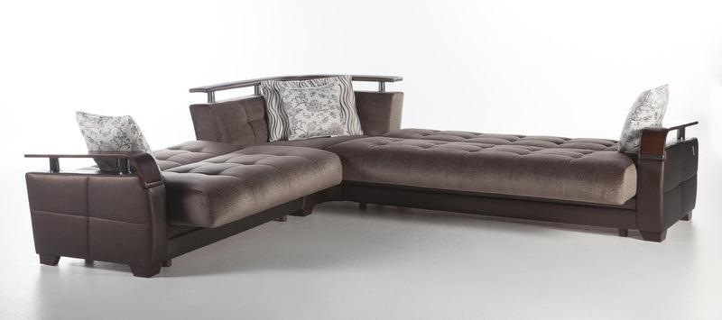 Natural Sectional (Prestige Brown) 4 Pieces - DMV FurnitureSleeper Sectional
