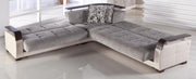 Natural Sectional (Valencia Grey) 4 Pieces - DMV FurnitureSleeper Sectional