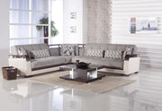 Natural Sectional (Valencia Grey) 4 Pieces - DMV FurnitureSleeper Sectional