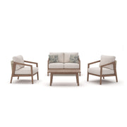 Nature Lane Brown/White Outdoor Sofa/Chairs/Table (Set of 4) - PCP355-081