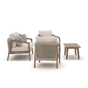 Nature Lane Brown/White Outdoor Sofa/Chairs/Table (Set of 4) - PCP355-081