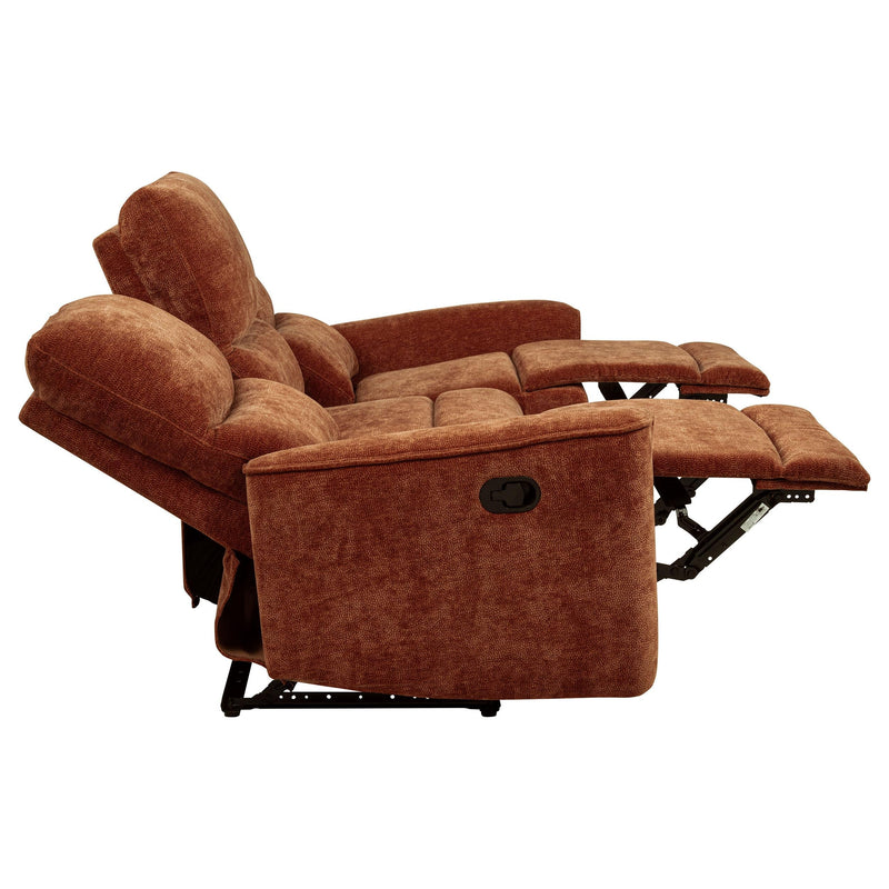 Navarro 2-piece Upholstered Reclining Sofa Set Orange - 609574-S2