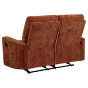 Navarro 3-piece Upholstered Reclining Sofa Set Orange - 609574-S3