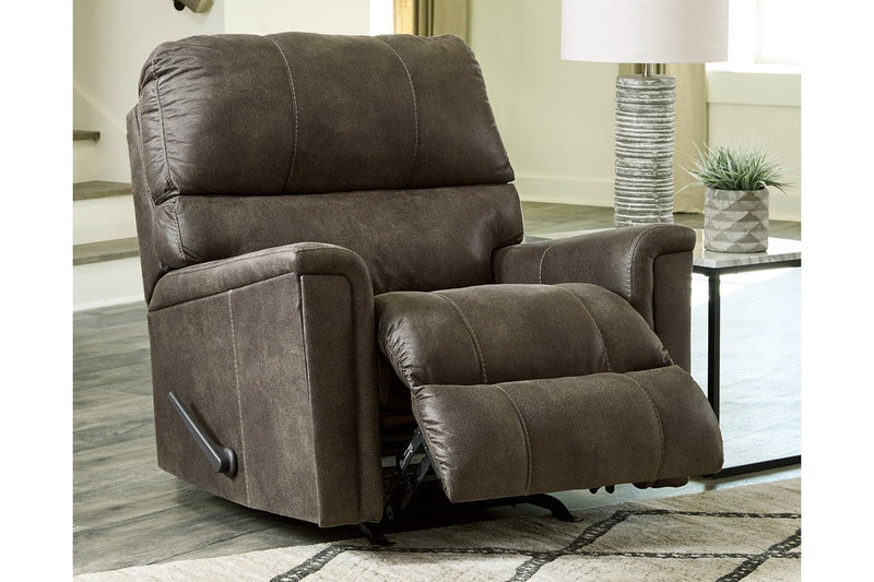 Navi Smoke Recliner - DMV FurnitureRecliner