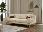 Nebella Convertible Sofa in Cream - 200-SIM-CALVE03-3
