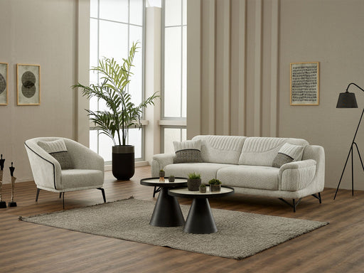 Nebella Convertible Sofa in Light Grey - 200-SIM-CALVE16-3